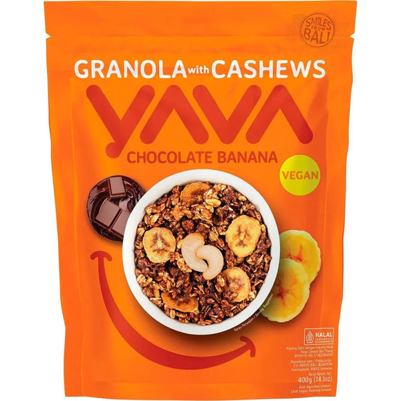Yava Granola Chocolate Banana with Cashews 400g