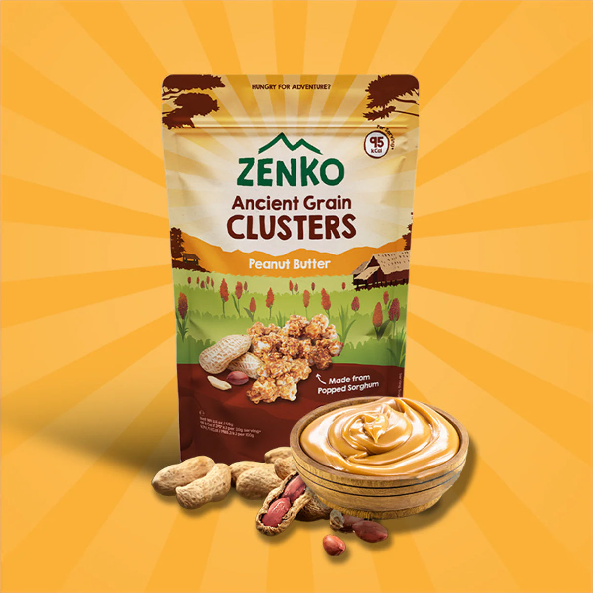 ** Zenko Ancient Grain Clusters Peanut Butter 40g – My Home Pantry