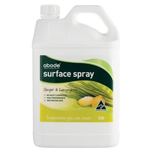 Abode Natural Surface Spray Ginger/Lemon 5L