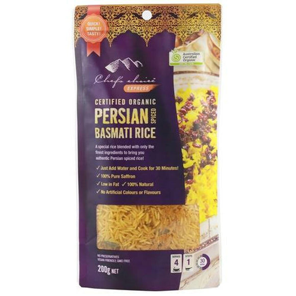 Chef's Choice Organic Persian Spiced Basmati Rice 200g