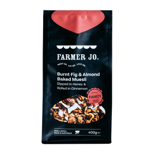 Farmer Jo Baked Muesli Burnt Fig and Almonds 400g