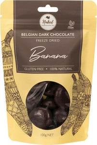 Naked Chocolate Co. Dark Chocolate Freeze Dried BANANA 100g