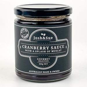 Josh and Sue Cranberry Sauce with Muscat 300g