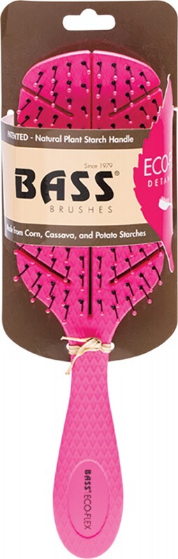 Bass Brushes Bio-Flex Detangler Hair Brush PINK