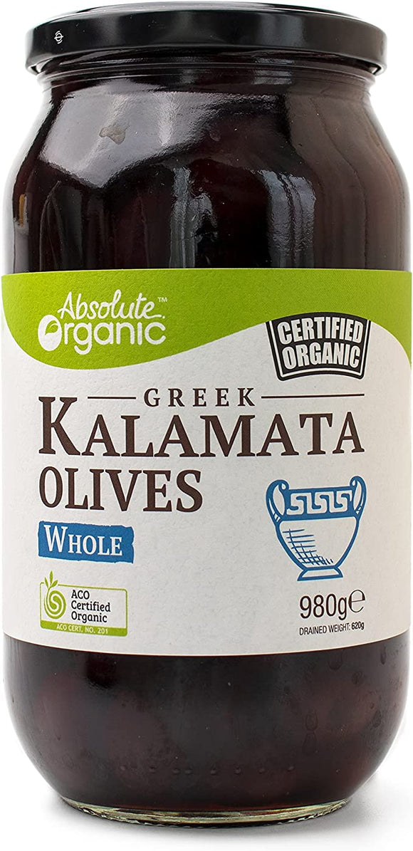 Absolute Organic Greek Pitted Kalamata Olives 970g