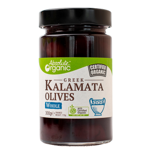 Absolute Organic Greek WHOLE Kalamata Olives 300g