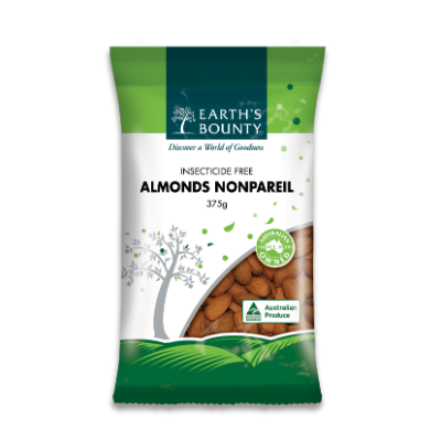 Earth's Bounty Nonpariel Insecticide Free Almonds 375g
