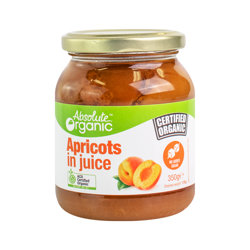 Absolute Organic Apricots in Juice 350g