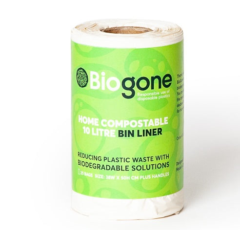 BioGone Home Compostable Kitchen Caddy Bin Liner 10L 25pk – My