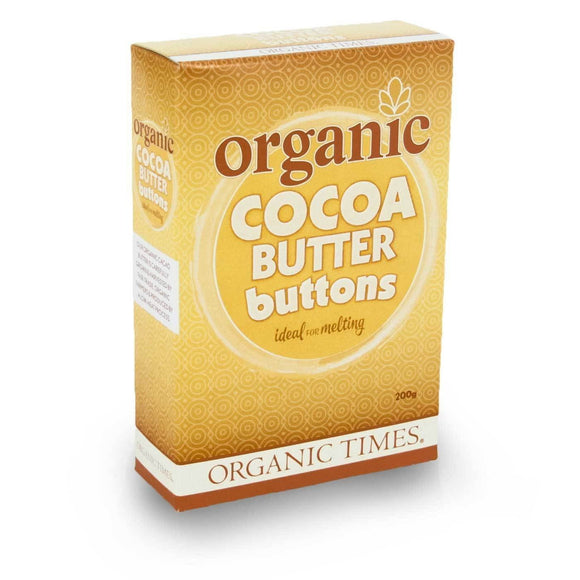 Organic Times Cocoa Butter Buttons 200g
