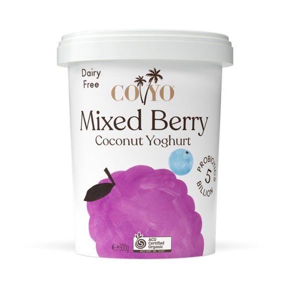 COYO Organic Mixed Berry Coconut Yoghurt 500g