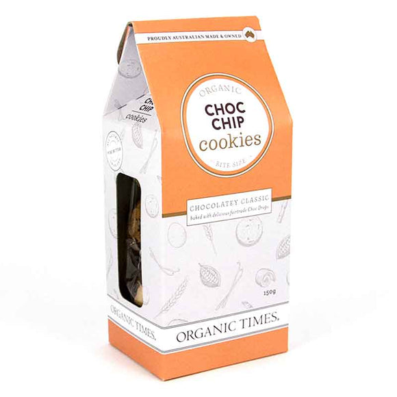 Organic Times Choc Chip Cookies 150g