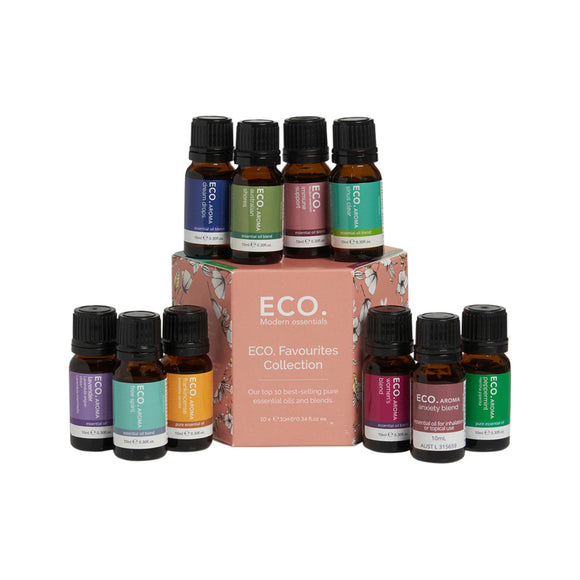 Eco Aroma Essential Oil Favourites Collection 10ml x 10 Pack