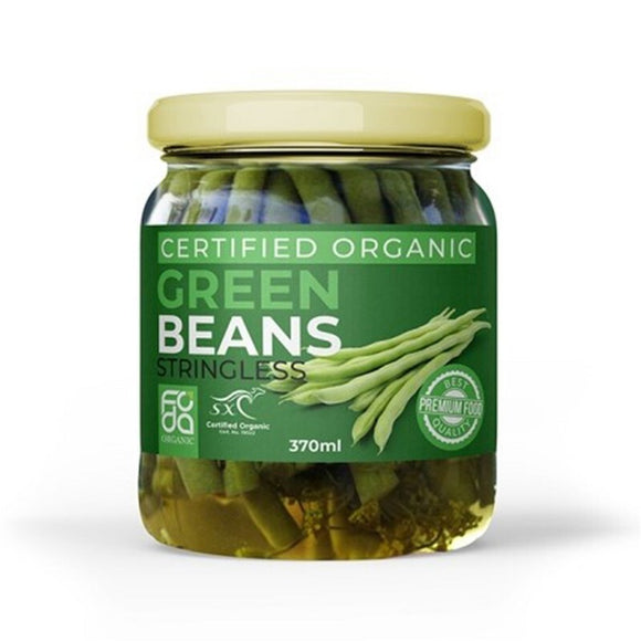 ** Foda Organic Green Beans in jar 370ml