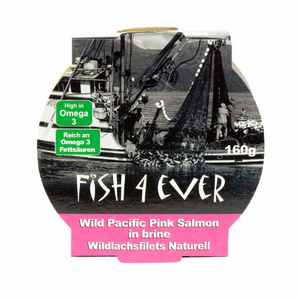 Fish4Ever Wild Pacific Pink Salmon Fillets in Brine 160g