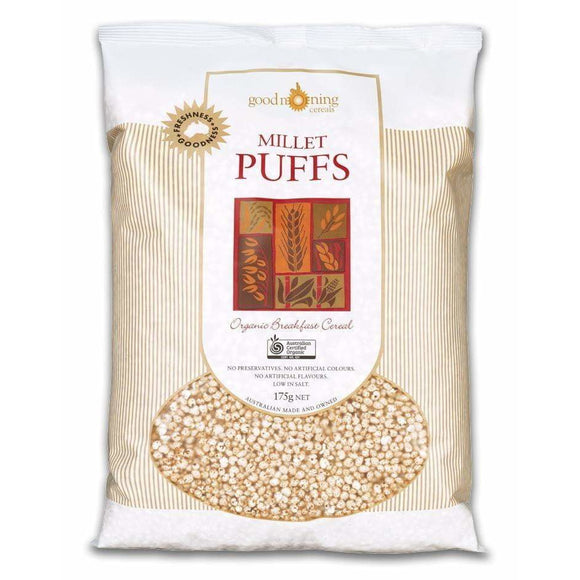 ** Good Morning Cereals Millet Puffs Organic 175g