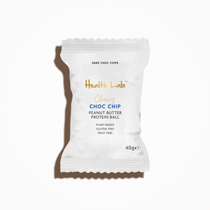 Health Lab Chewy Choc Chip Peanut Butter Protein Ball 40g