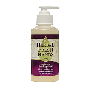 Herbal Fresh Hands Antibacterial Hand Sanitiser with Olive Leaf Extract 190g