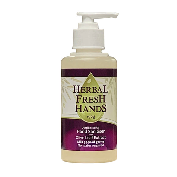 Herbal Fresh Hands Antibacterial Hand Sanitiser with Olive Leaf Extract 190g