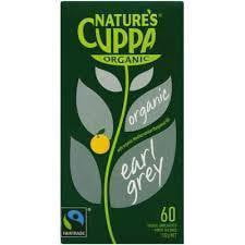 Nature's Cuppa Organic Earl Grey Tea 60 tea bags