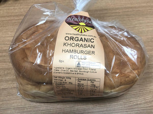 HB Organic Sourdough Khorasan Hamburger Rolls x6 / 500g