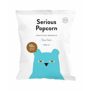 Serious Popcorn Organic Sea Salt MULTI Pack 10 x 12g