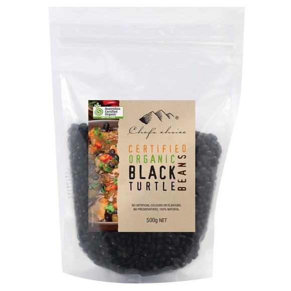 Chef's Choice Organic Black Turtle Beans 500g