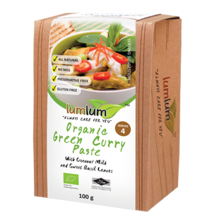 Lum Lum Organic Green Curry Paste 100g