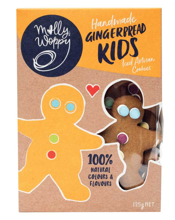Molly Woppy Gingerbread Kid Cookies 125g