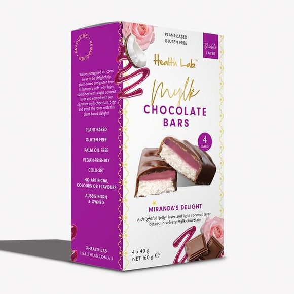 Health Lab Mylk Miranda's Delight Chocolate 160g 4 bars