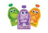 Little Mashies Reusable Squeeze Pouch Pack of 10x130ml Mixed Colours