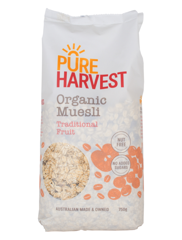 Pure Harvest Organic Natural Nut Free Muesli 750g