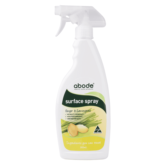 Abode Natural Surface Spray Ginger & Lemongrass 500ml