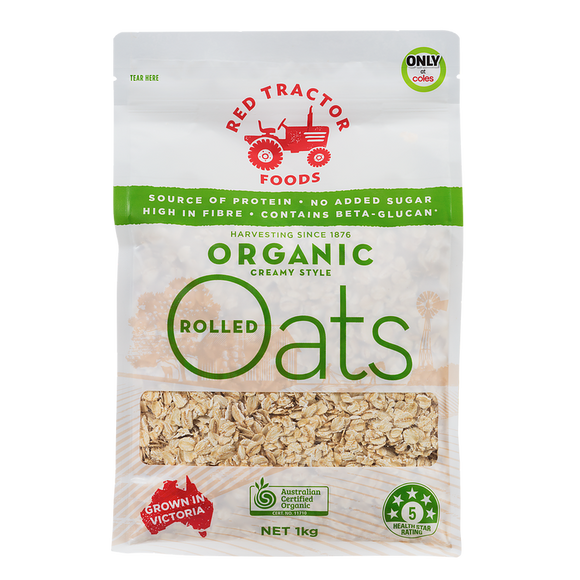 Red Tractor Organic Rolled Oats 1kg