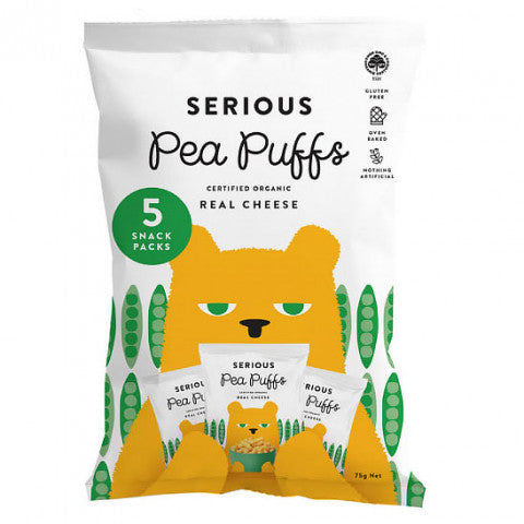 Serious Pea Puffs Real Cheese Multipack 5x15g