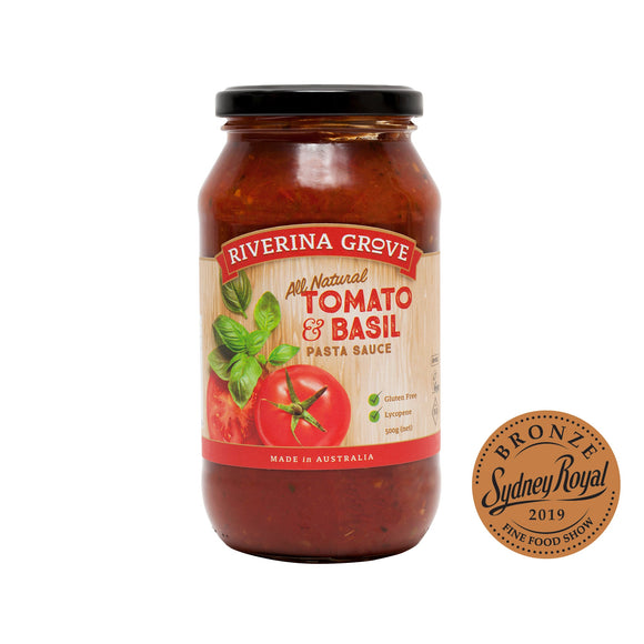Riverina Grove Tomato & Basil Pasta Sauce 500g