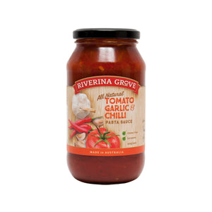 Riverina Grove Tomato Garlic & Chilli Pasta Sauce 500g