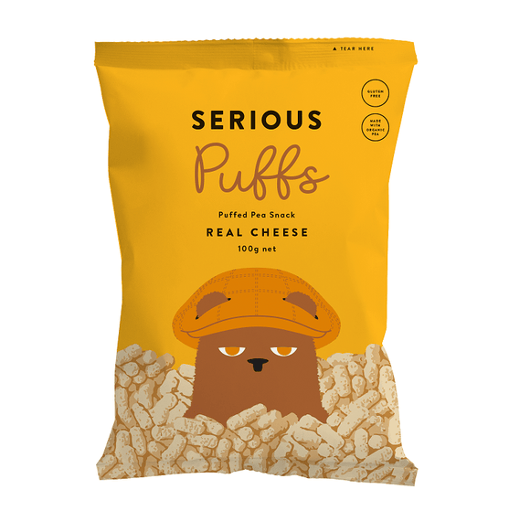 ** Serious Pea Puffs Real Cheese 100g
