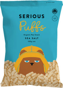 Serious Pea Puffs Sea Salt 100g