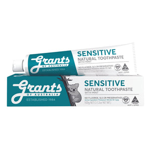 Grants Natural Toothpaste Sensitive Mint 100g