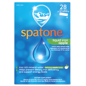 Spatone 100% Natural Liquid Iron Apple 28 sachets