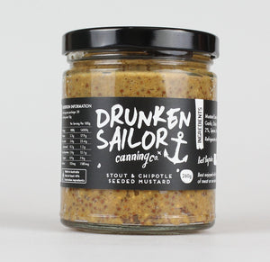 Drunken Sailor Canning Co. Stout & Chipotle Seeded Mustard 260g