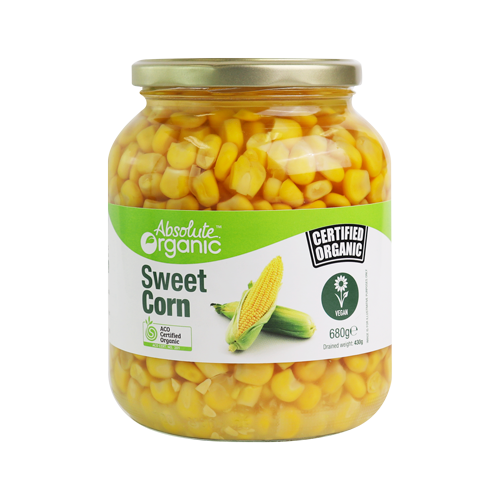 Absolute Organic Sweet Corn 680g