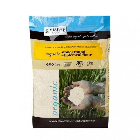 Kialla Organic Plain Wholegrain Flour 1kg