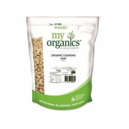 My Organics Raw Cashews 1kg