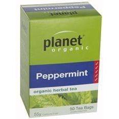 Planet Organic Peppermint 50 Tea Bags