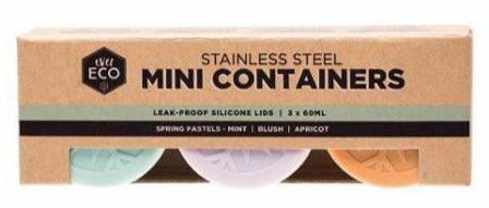 Ever Eco S/S Mini Containers Spring Pastels Set of 3