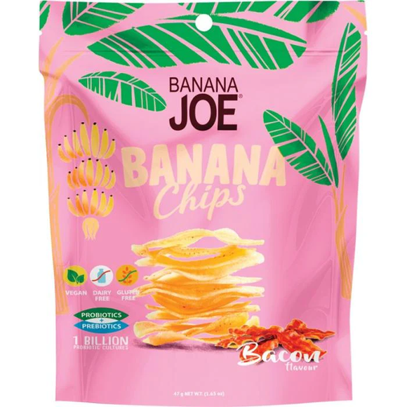 Banana Joe Banana Chips Bacon Flavour 47g