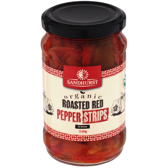 Sandhurst Organic Red Pepper Strips 310g