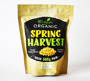 Elgin Organic Spring Harvest Vegetables 600g FROZEN